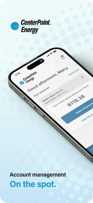 CenterPoint Energy My Account screenshot 1