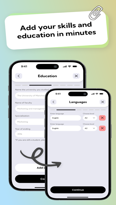 Resume Builder: Job Template Screenshot