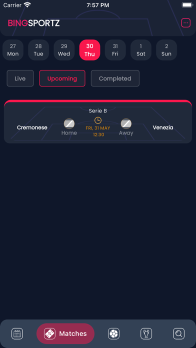Bingsportz Football Screenshot
