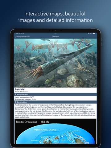 Paleontologas iPad screenshot