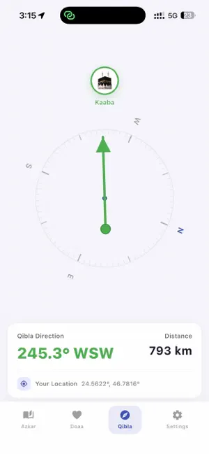 Azkar Doaa Qibla Prayer times screenshot 4