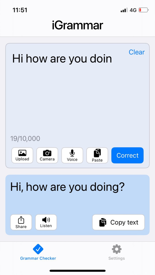 #5. Grammar AI Checker & Corrector (iOS) Podle: INVENTO ONE PRIVATE LIMITED