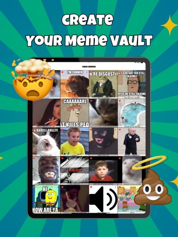 Meme soundboard funny brainrot iPad screenshot