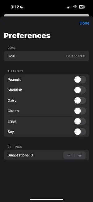 MenuHack - AI Nutrition screenshot 4