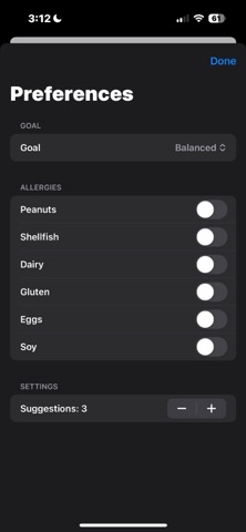 MenuHack - AI Nutrition screenshot