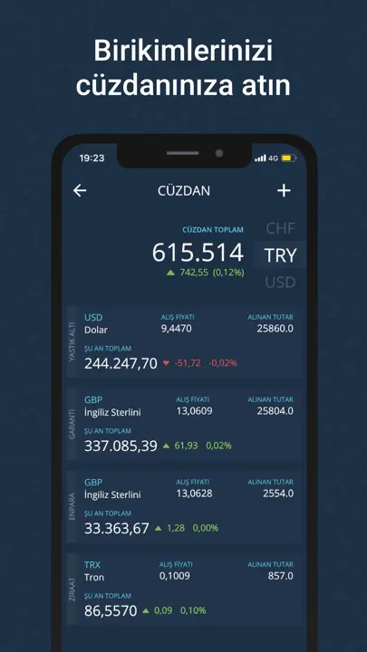 Döviz App - Canlı Altın, Borsa iPhone Ekran Görüntüsü 4