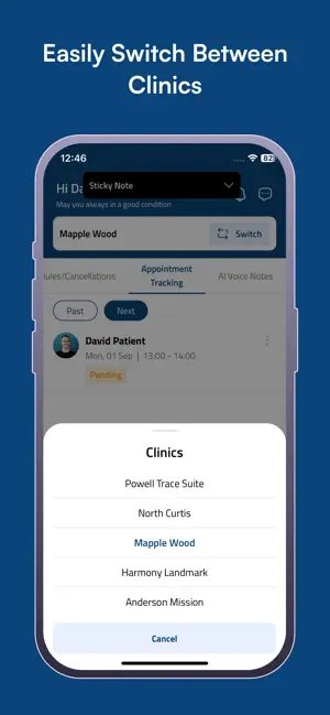 Clinic1 - Practitioner screenshot 1