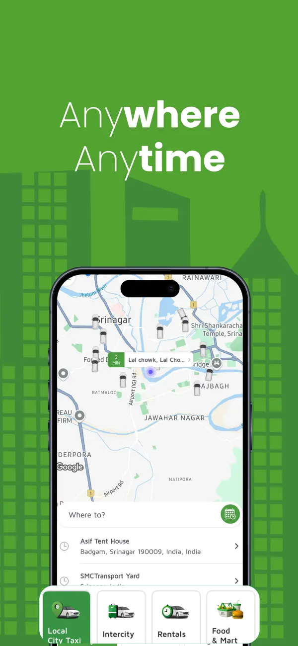 Screenshot #2 pour Aala - Cabs,Auto,Bikes & Food