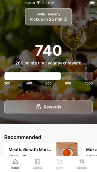 Bella Tuscany To Go iPhone screenshot 1 - Food & Drink app