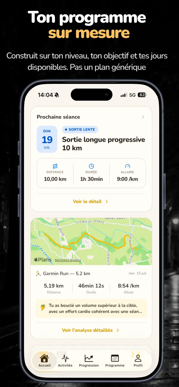Screenshot #2 pour Bolty: Coach IA & Plan Running