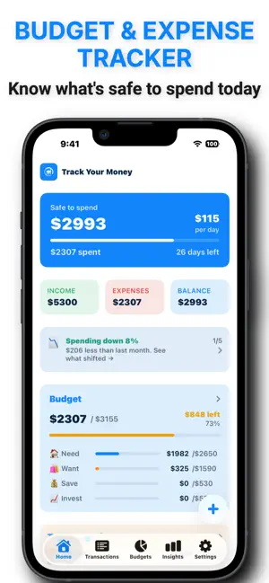 TYM: Budget & Expense Tracker screenshot 1
