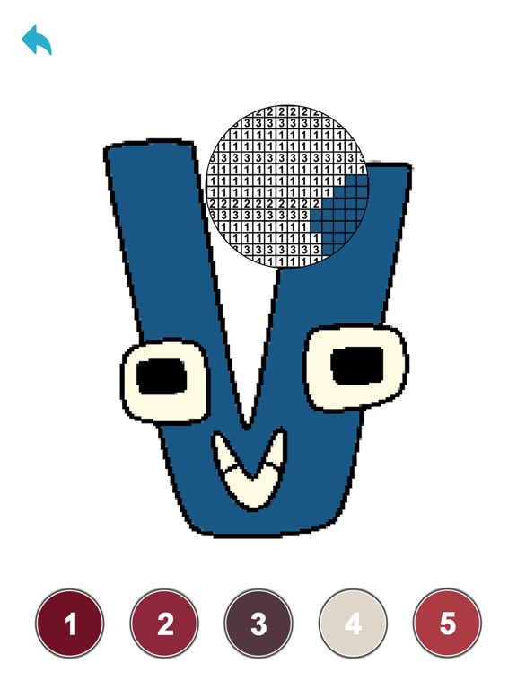 Screenshot #4 pour Alphabets Pixel Art Coloring