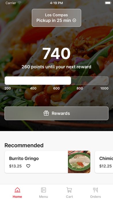 Los Compas iPhone screenshot 1 - Food & Drink app