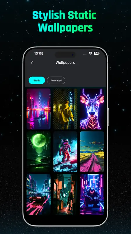 Digital Neon Night Clock screenshot 3 of 9