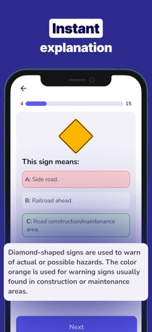 DMV Permit Practice Test・2026 iPhone screenshot