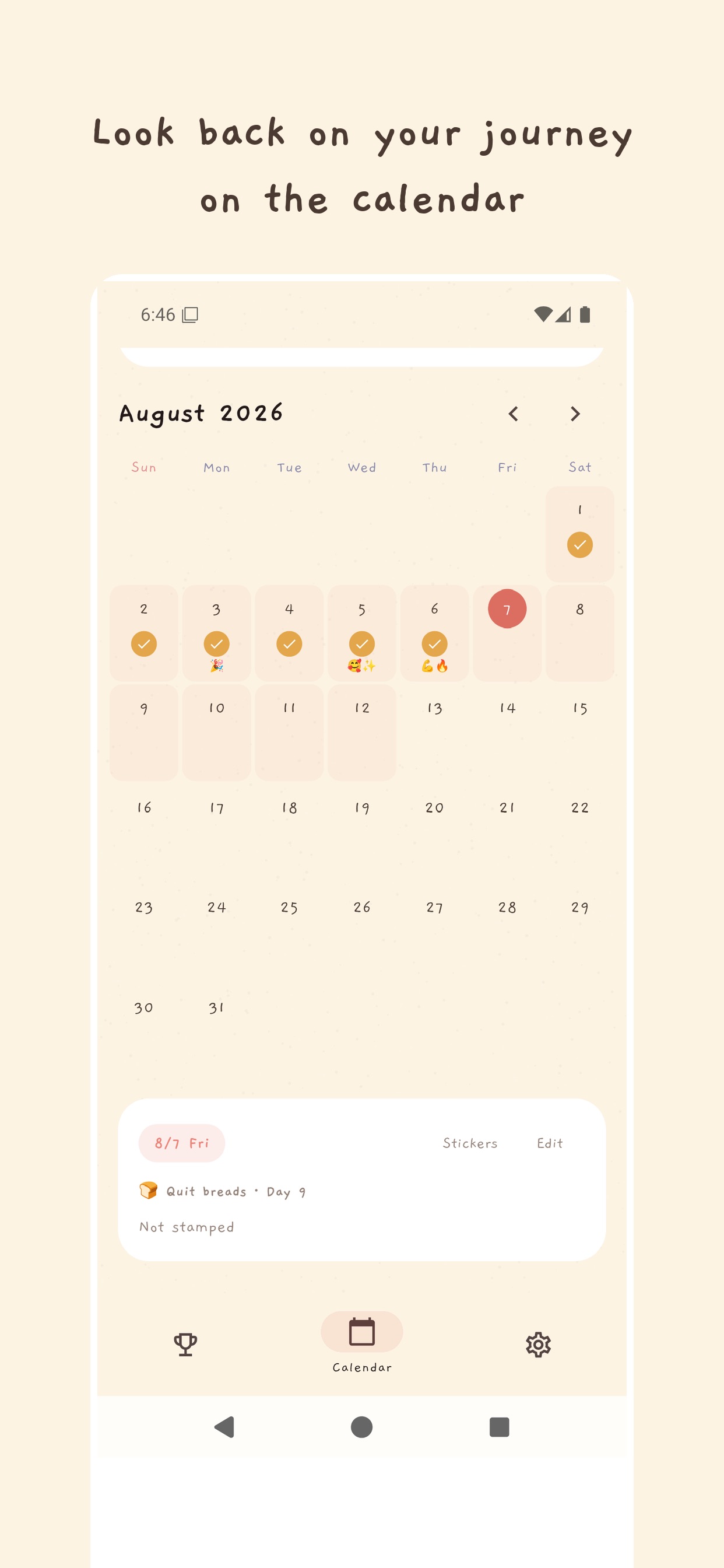 Screenshot 4 of Quit Flour - Challenge Tracker
