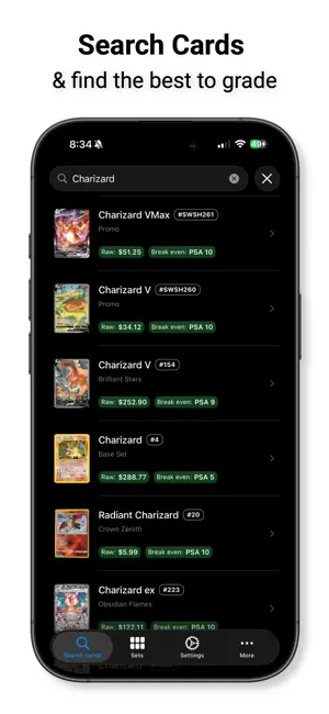 Grading Calculator for Pokemon screenshot 1
