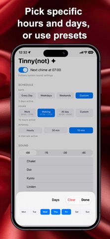 Tinny(not): HourlyChime & Bell Screenshot 4 of 6