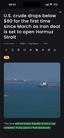 FeedNest: RSS Reader, No Noise iPhone screenshot
