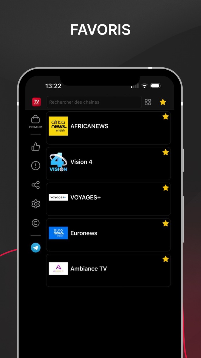 Chaînes tv·watched tv channels