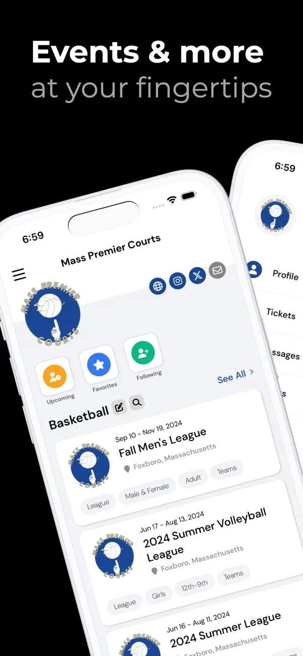 Screenshot #1 pour Mass Premier Courts