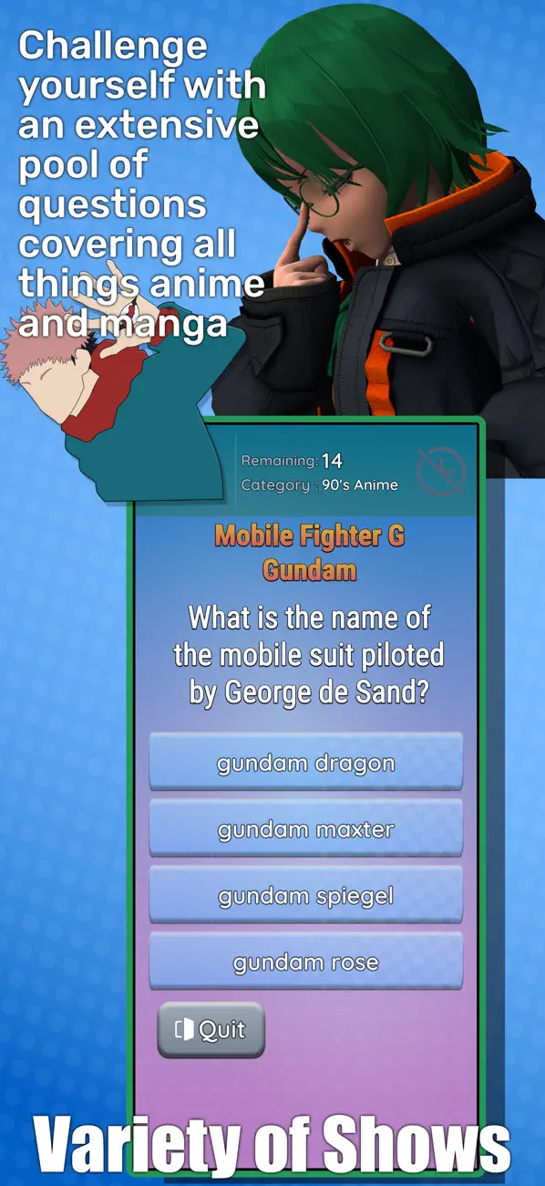 Screenshot #3 pour Anime Quiz Party