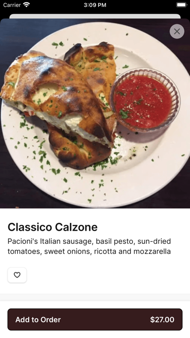 Pacioni's iPhone screenshot 3 - Food & Drink app
