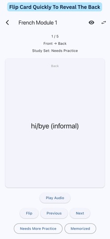 Flashcards with Audio Screenshot 3 of 5
