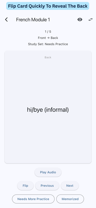 Flashcards with Audio Screenshot 3 of 5
