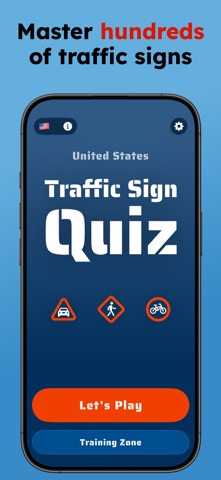 Traffic Sign Quiz app screenshot