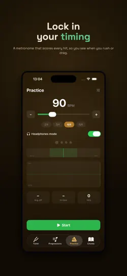 Captura de pantalla de Guitaner: Tuner & Chords en iPhone 4