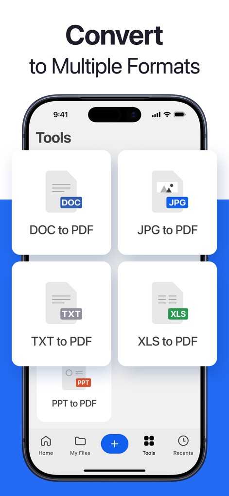 Forma: PDF Document Editor - WordやExcelなどの一般ファイル形式からPDFへの変換、またはその逆の変換をサポートし、文書管理を効率化します。