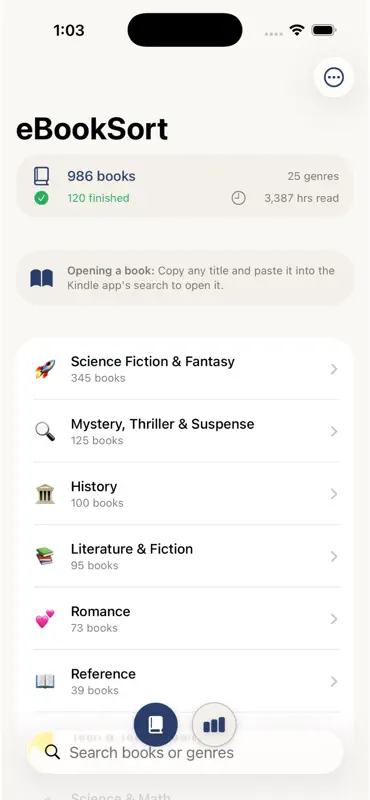 eBookSort screenshot 2 of 3