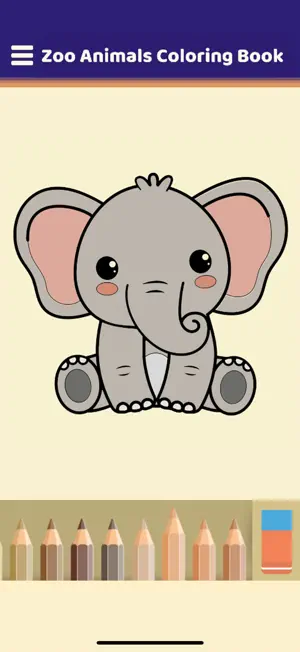 My Zoo Animals Coloring Book screenshot 2