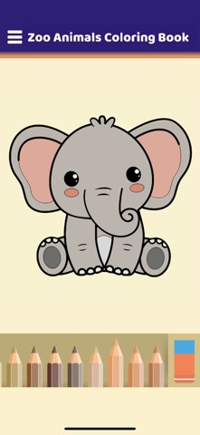 My Zoo Animals Coloring Book screenshot