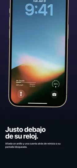 Captura de pantalla de Limits: AI Usage Tracker en iPhone 4