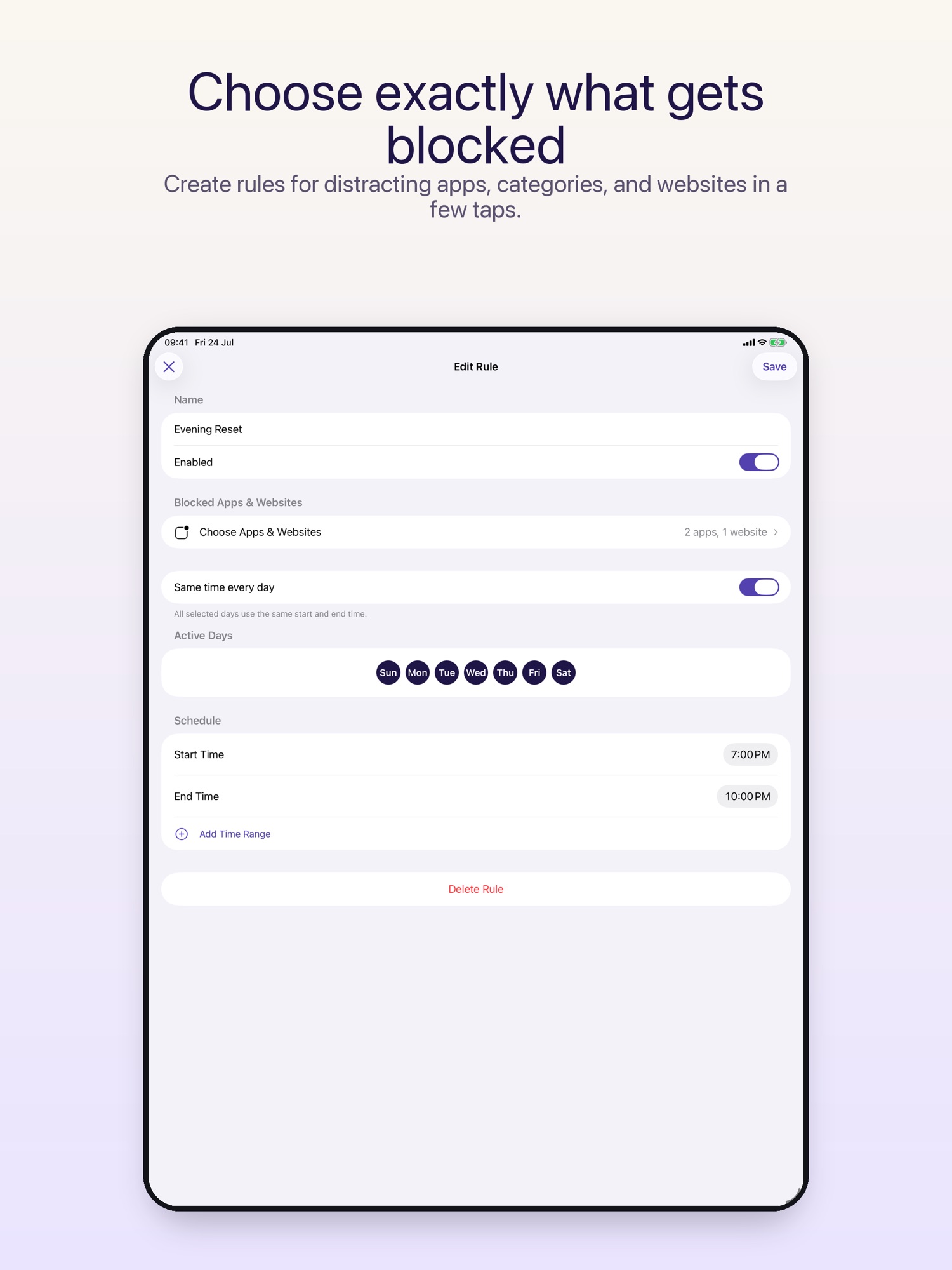 Downtime: Focus App Blocker screenshot 7