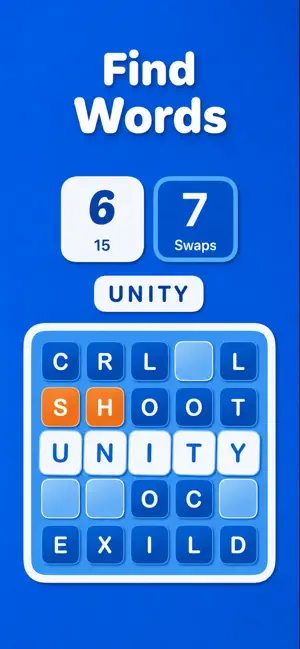 SWAPL: Tile Word Puzzle screenshot 1