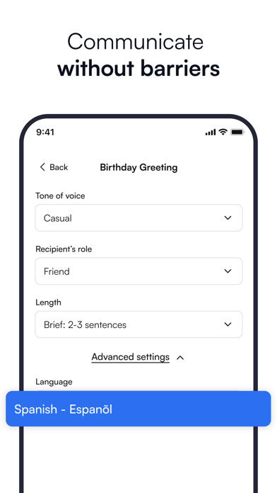 IamWriter - AI Assistant Screenshot
