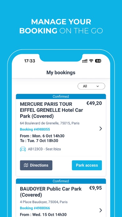 Onepark, Book a parking space! iPhone screenshot 6 - Navigation app
