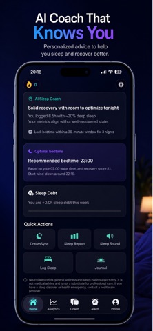 NeuroSleep - Top Sleep Tracker screenshot