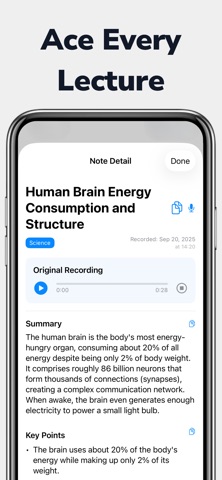 Transcription Audio to Text iPhone screenshot