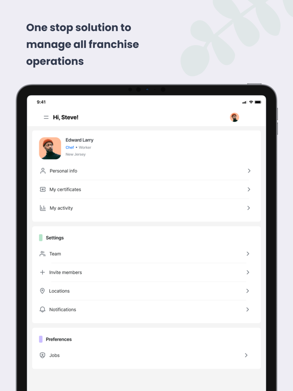 Delightree iPad screenshot 4 - Productivity app