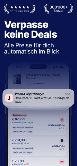 JOSEPHA - KI Preisvergleich iPhone screenshot 5