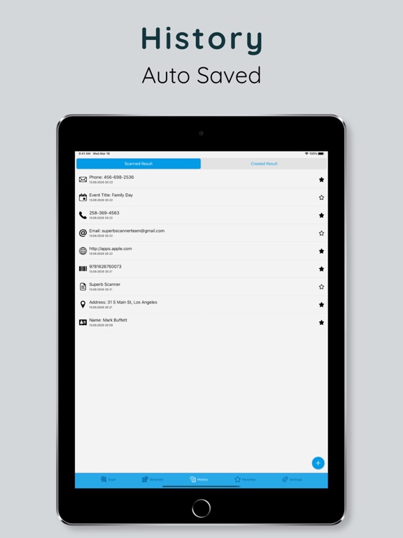 QR Code: Reader & Scanner iPad screenshot 5 - Utilities app
