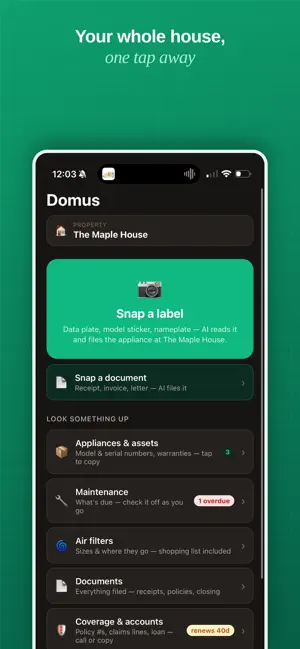 Domus — Home Management screenshot 1