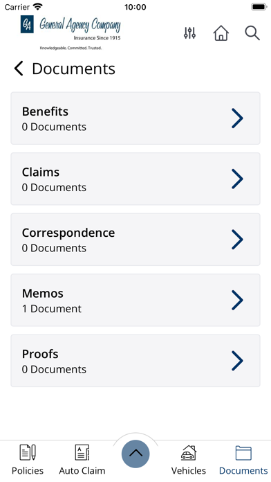 General Agency Online Screenshot