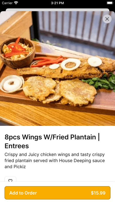 Blueline Fry Plantain To Go iPhone screenshot 4 - Food & Drink app