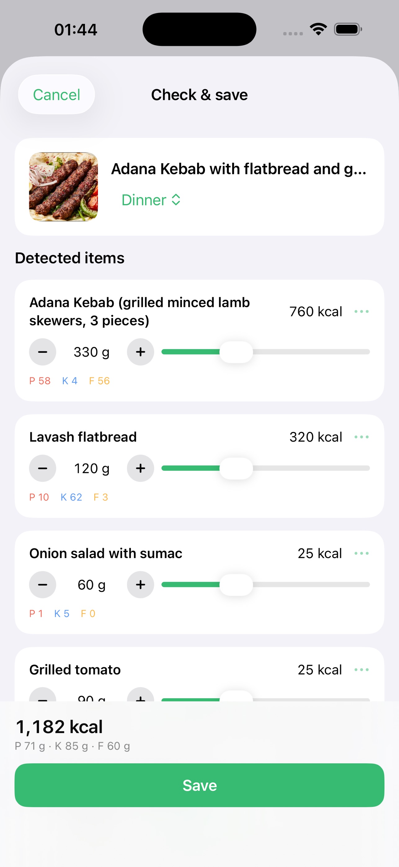 Screenshot 2 of NovaFit: Calorie Scanner