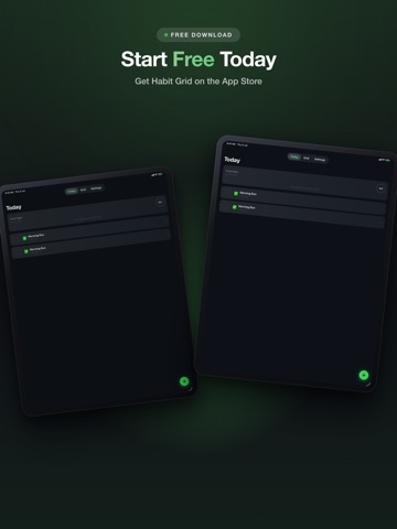 HabitGrid – Habit Tracker iPad screenshot